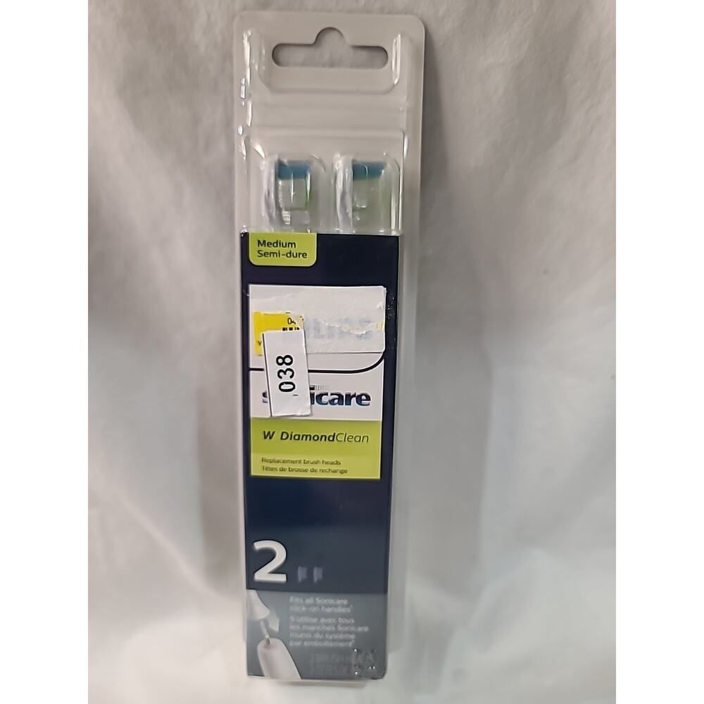 Philips Sonicare W Diamond Clean HX6062/65 Replacement Toothbrush Heads Medium